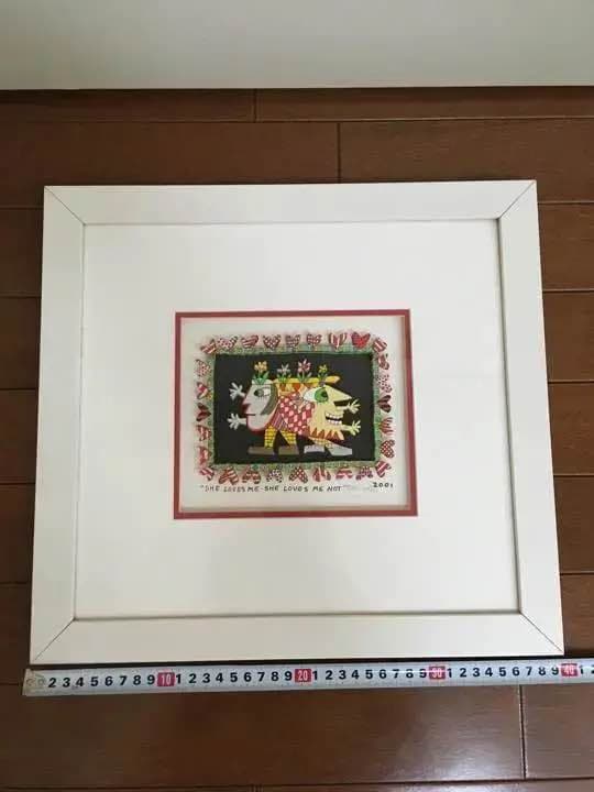 絵画 RIZZI\" SHE LOVES ME-SHE LOVES ME NOT\"3D