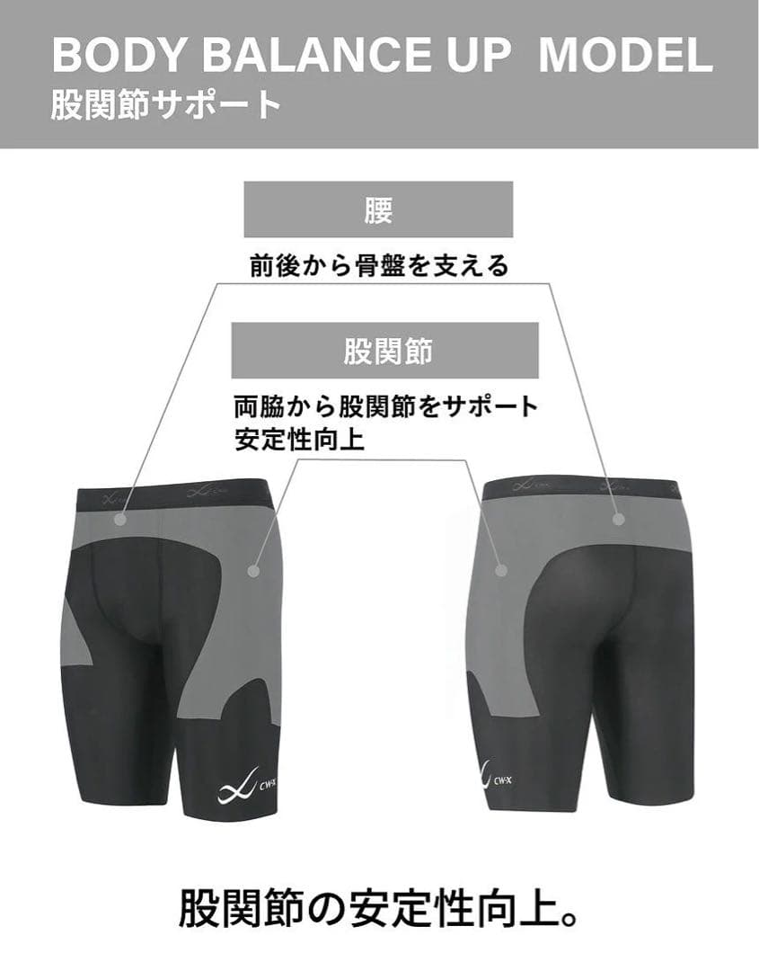【新品・未使用】CW-X ブラック タイツ　【大谷翔平選手愛用モデル】