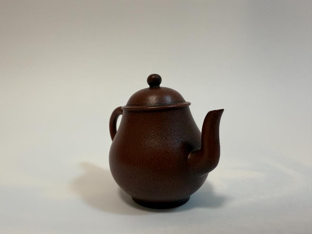 唐物紫砂壺 朱泥「孟臣 自有一山川」刻 急須 時代品 煎茶道具 美術品