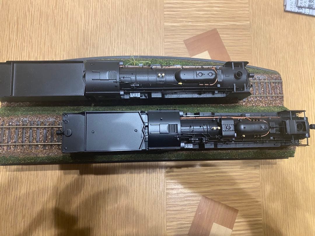 HOゲージ 蒸気機関車 カンタムサウンドD51 、C62、クリアケース付き。