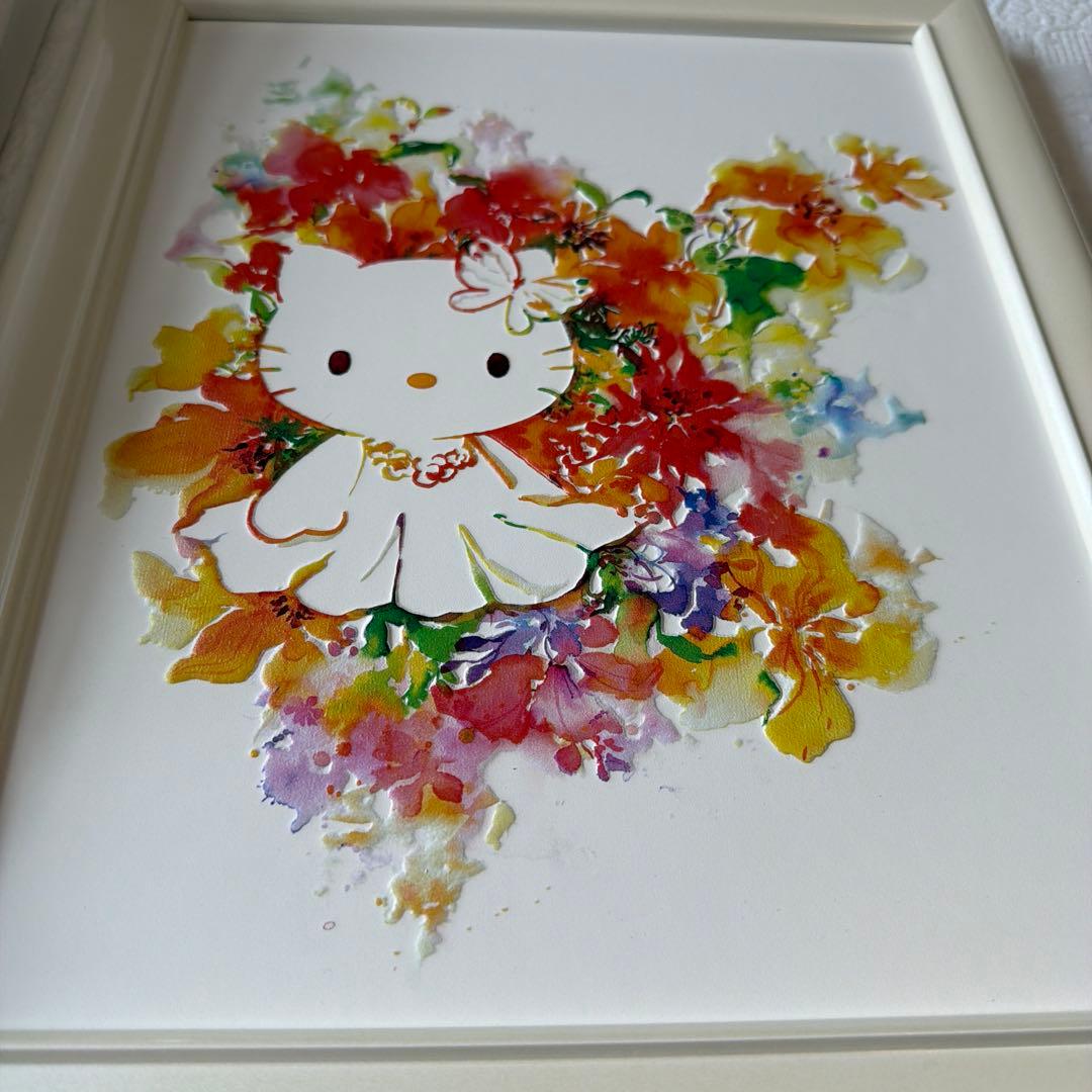 2013年カシオアート　立体的なお花のハローキティ