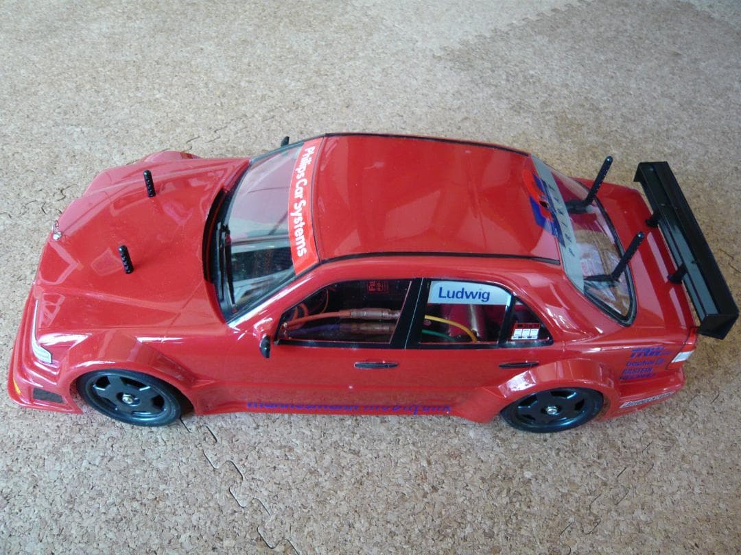 タミヤ 1/10電動RC ４ＷＤメルセデスＣクラスＤＴＭ－Ｄ２ AMG 完動品