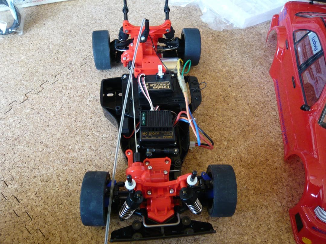 タミヤ 1/10電動RC ４ＷＤメルセデスＣクラスＤＴＭ－Ｄ２ AMG 完動品