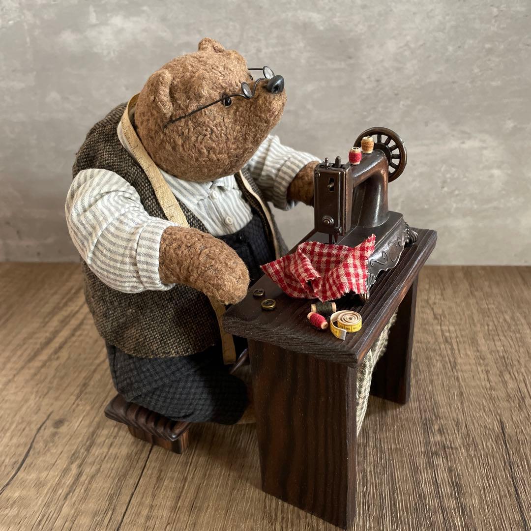 テディベア　おじいさんのテーラー　アーティストベア　作家