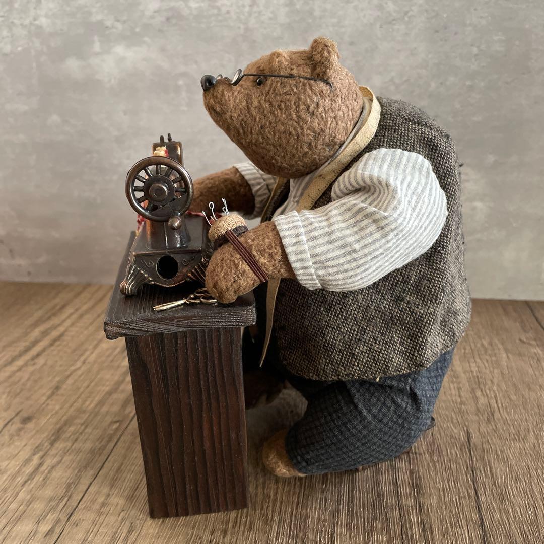 テディベア　おじいさんのテーラー　アーティストベア　作家