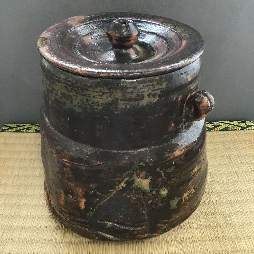 茶道具　水指　いらほ　水指　宗歩作　替蓋付　共箱　S28MS