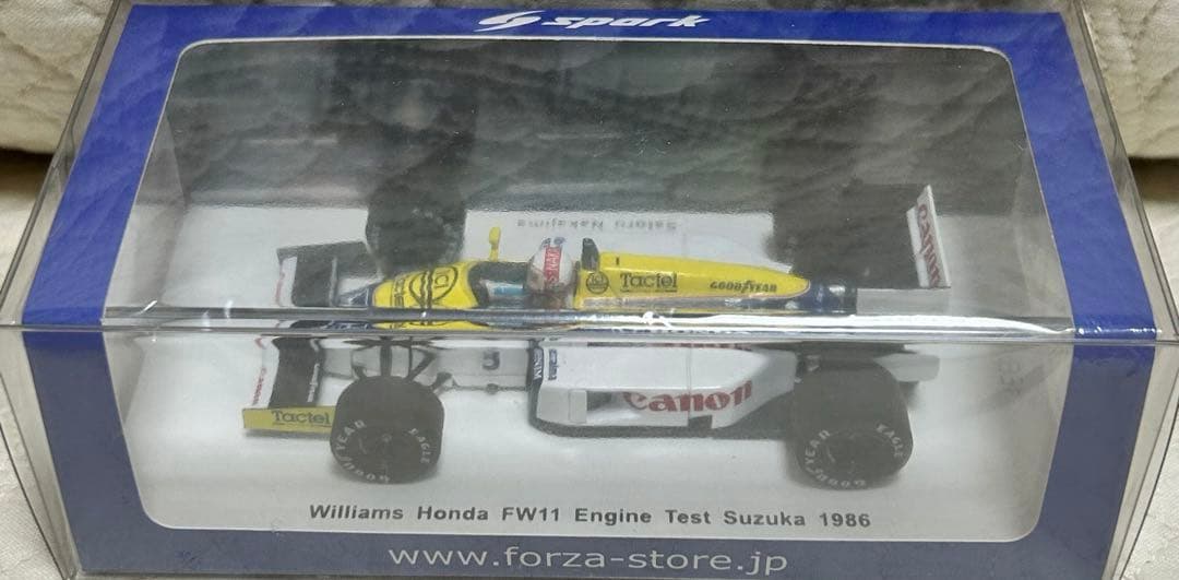 スパーク 1/43 ウィリアムズホンダ FW11 中嶋悟 1986エンジンテスト