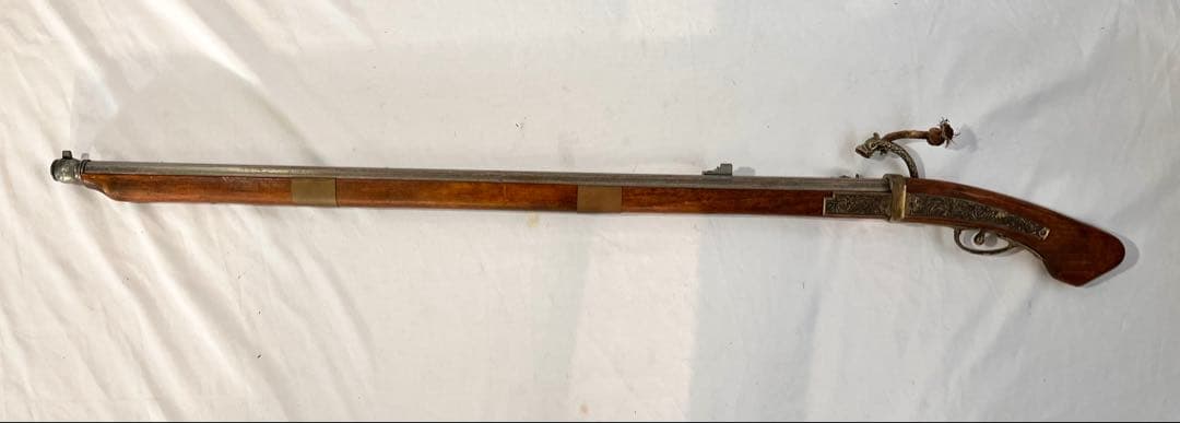 ② 【模造銃】火縄銃 種子島銃 110cm DENIX ポルトガル伝来モデル