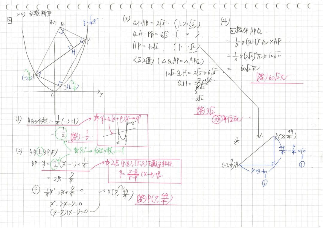 塾講師オリジナル数学解説 立教新座2008-25高校入試