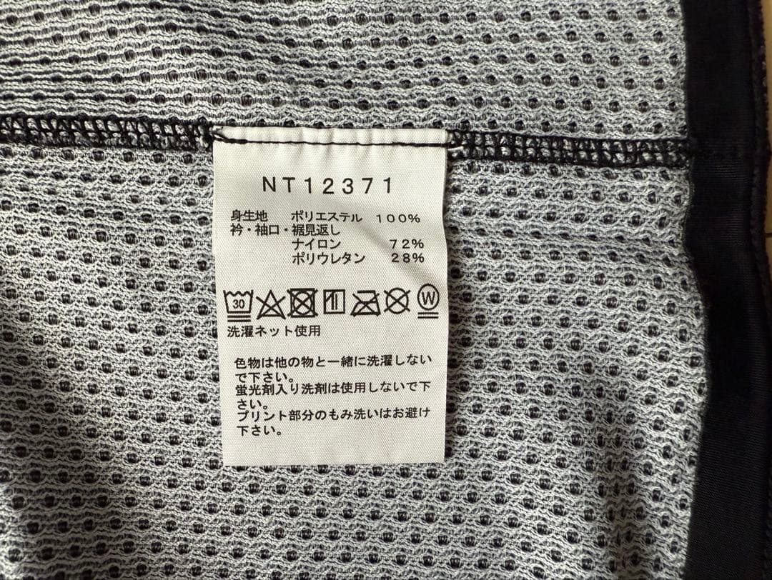 ノースフェイス ハイパーベントクルー M 黒 NT12371
