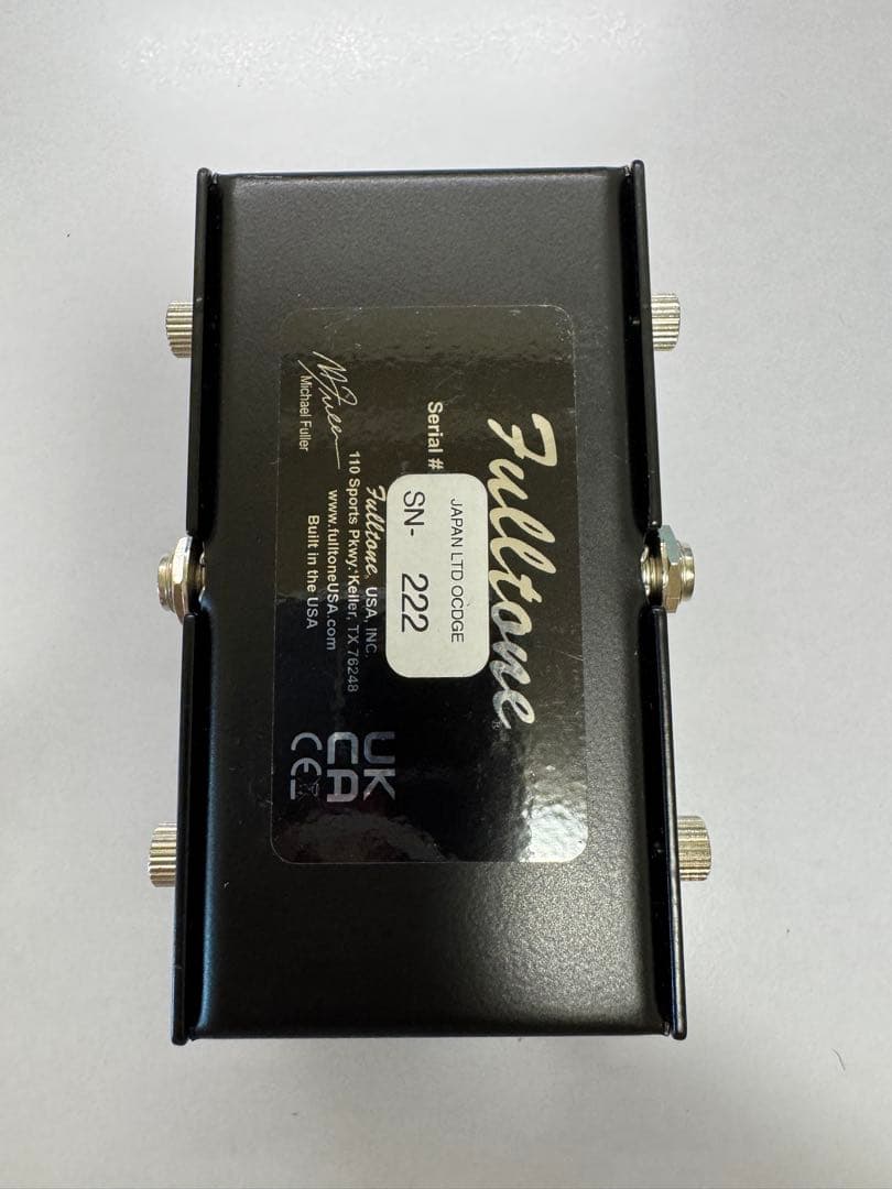 【美品/希少】Fulltone OCD GE Black シリアル#222