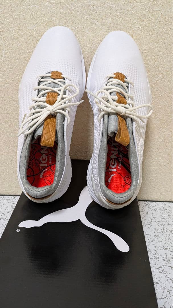 PUMA（プーマ）イグナイト ゴルフシューズ スパイク ホワイト 26cm