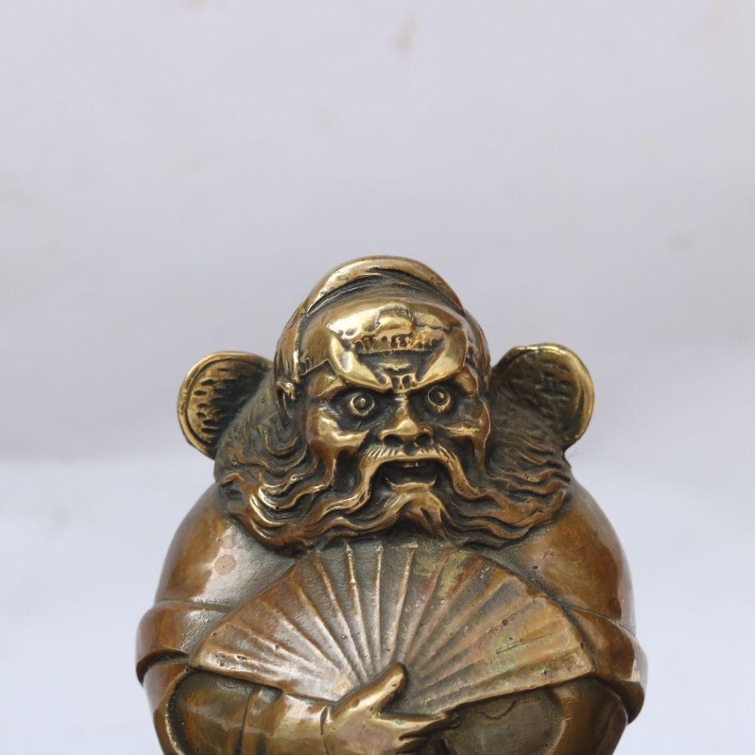 銅製 仏像 天師鐘馗仏像 茶道茶寵 鎮宅 辟邪 開運 風水 招財 置物 工芸品