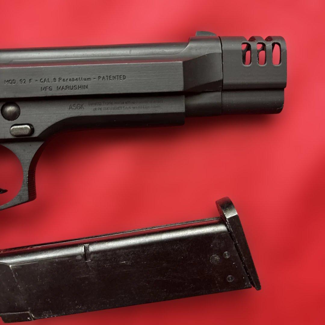 マルシン　ベレッタM92F コンペンセイターカスタム　動作ok 固定スライド