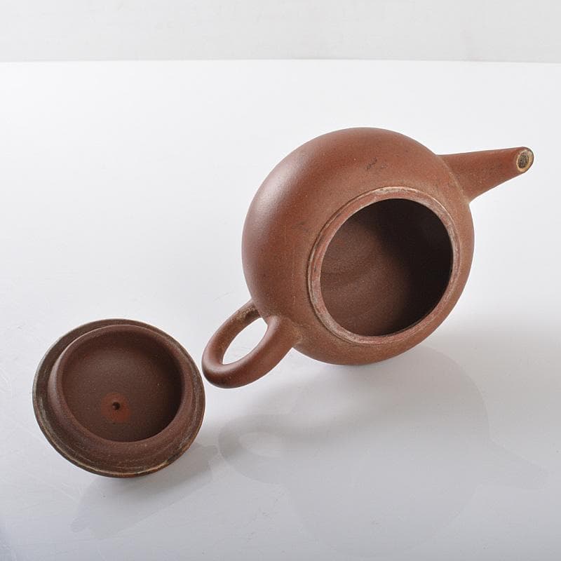 中国　荊渓恵孟臣製　紫砂　朱泥　急須　茶壷　C　R6379