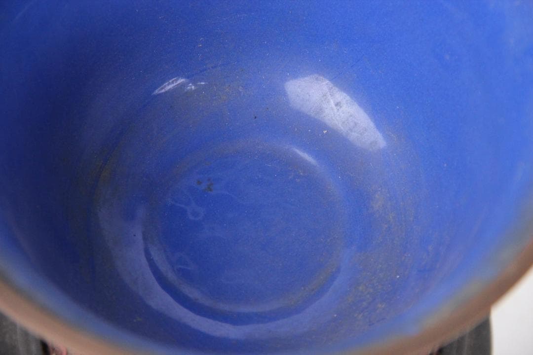 中国 清 希少 漆器 剔紅 堆朱 内七宝 唐木台付 置物 唐物 FJ21-9