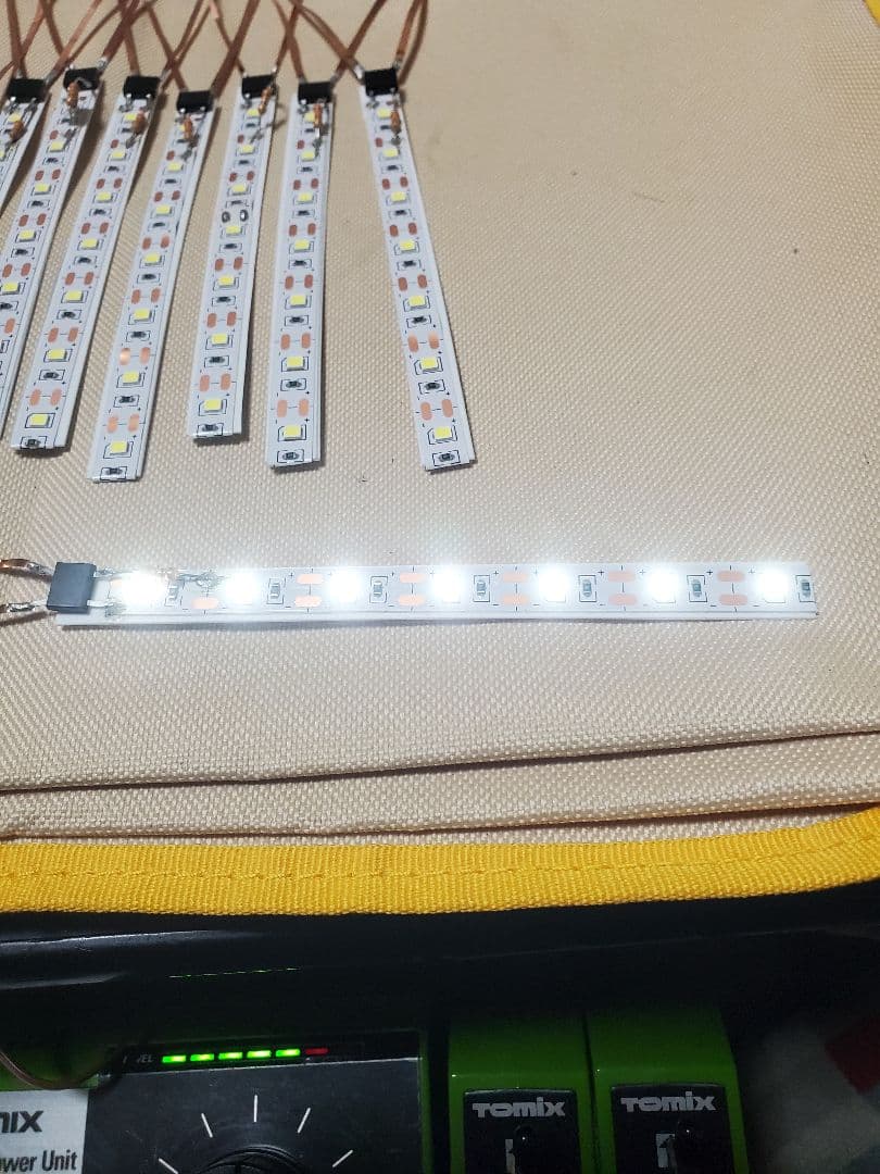 nゲージ室内灯5VテープLED白色　50本 覇王さん専用