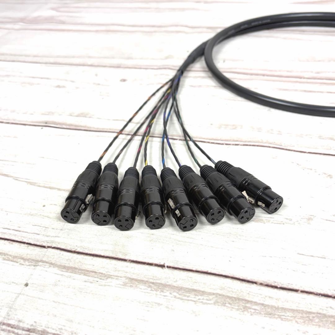 CANARE MR202-8AT XLR 8ch マルチケーブル 2m