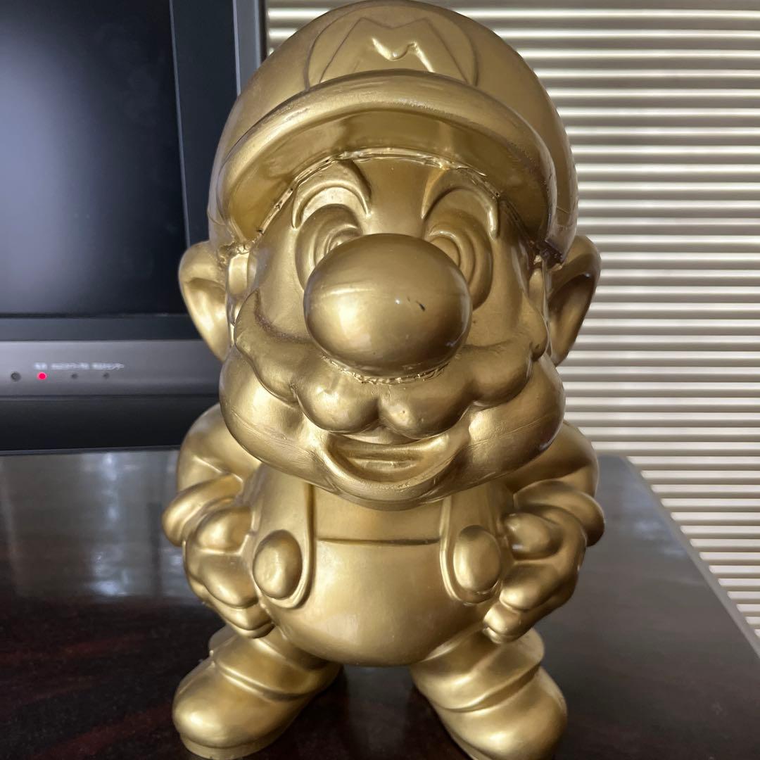 任天堂 スーパーマリオ ゴールド 黄金のマリオ像 非売品レトロ　激レア　入手困難