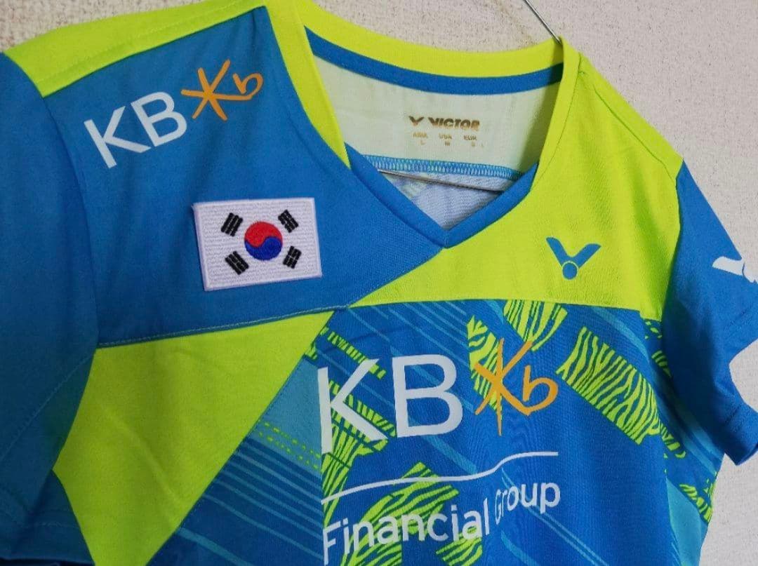 VICTORビクター 韓国代表 バドミントン 選手支給品 非売品 ゲームシャツ