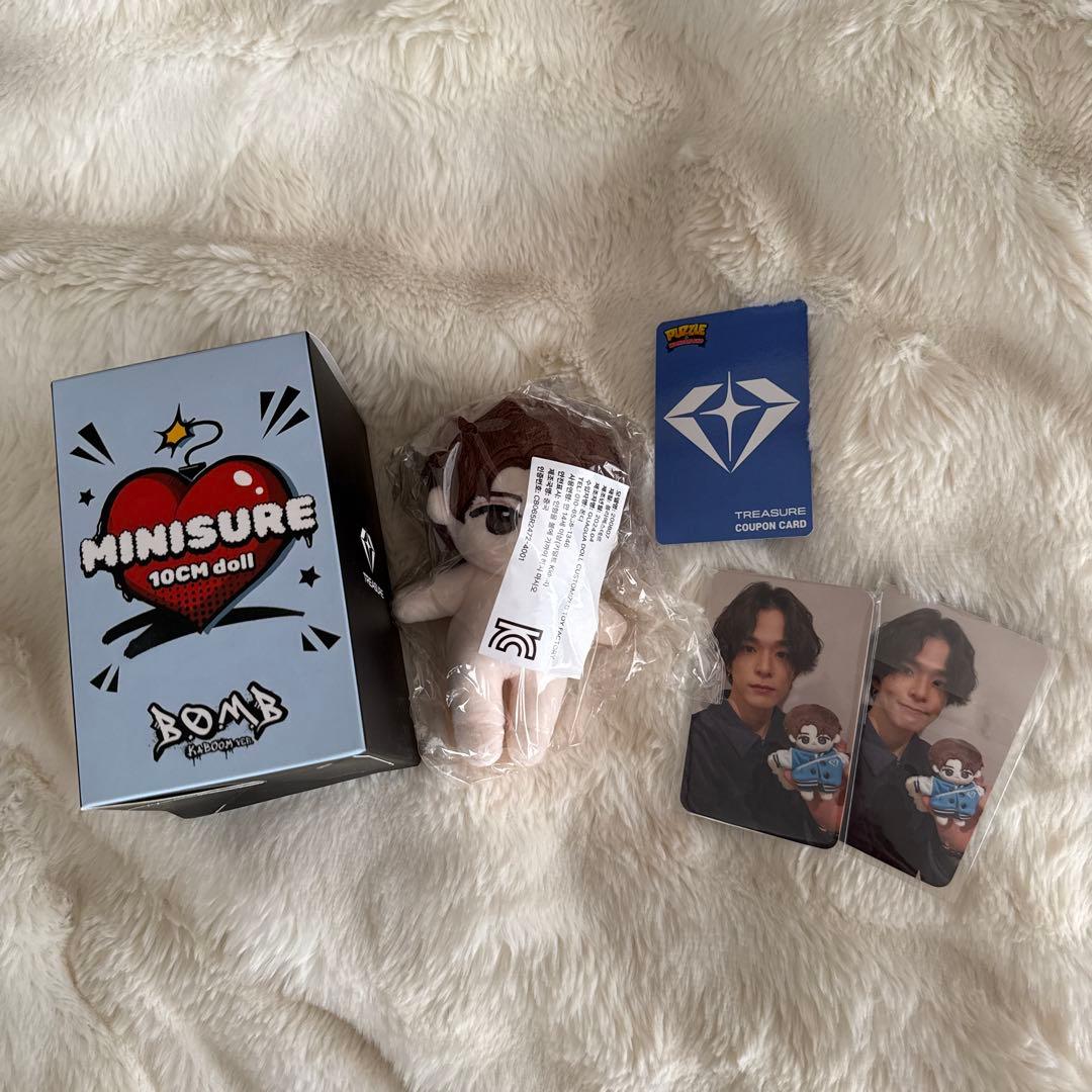 TREASURE アサヒ グッズセット ぬいぐるみ・うちわ・写真カード