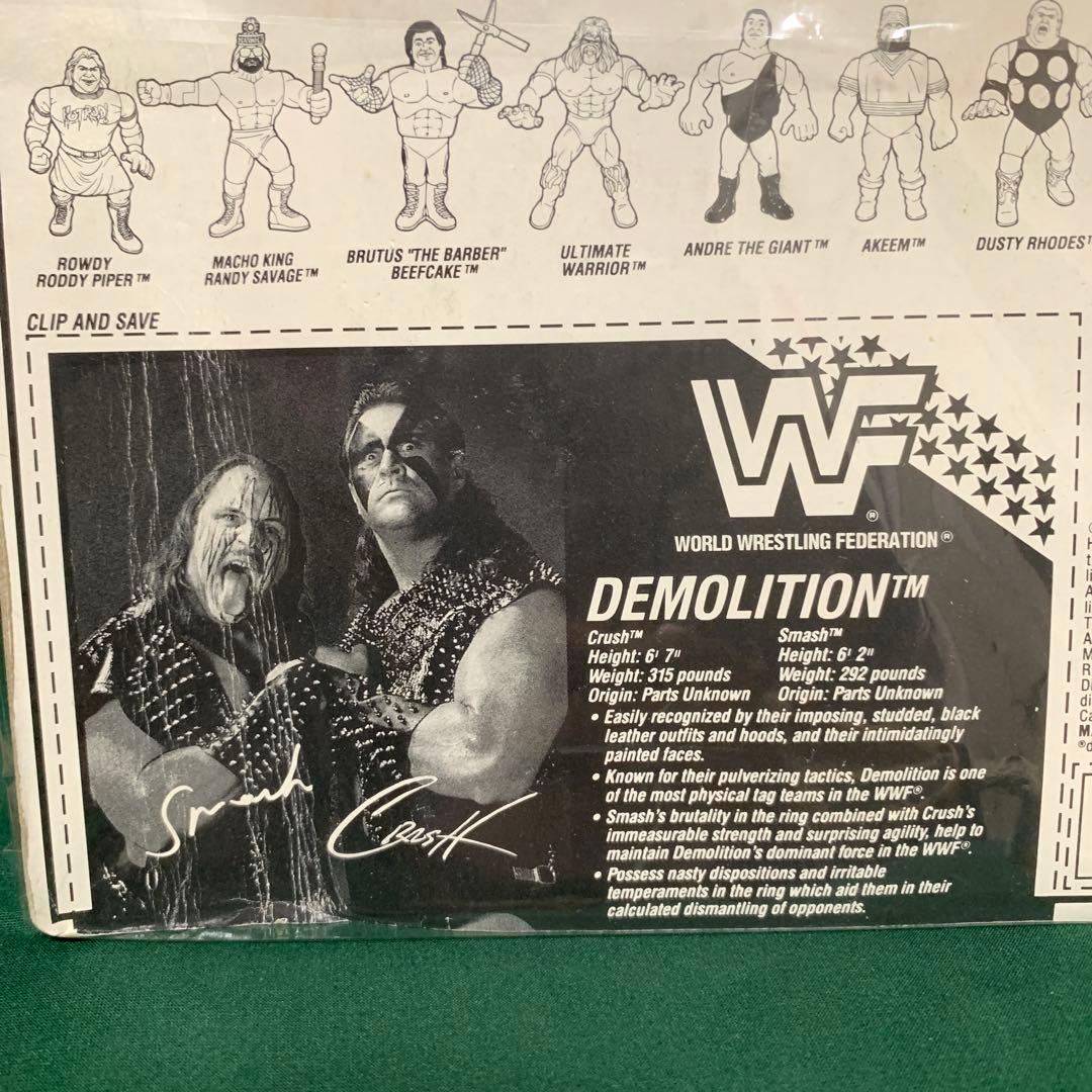 希少 WWF ハズブロ フィギュア プロレス デモリションズ