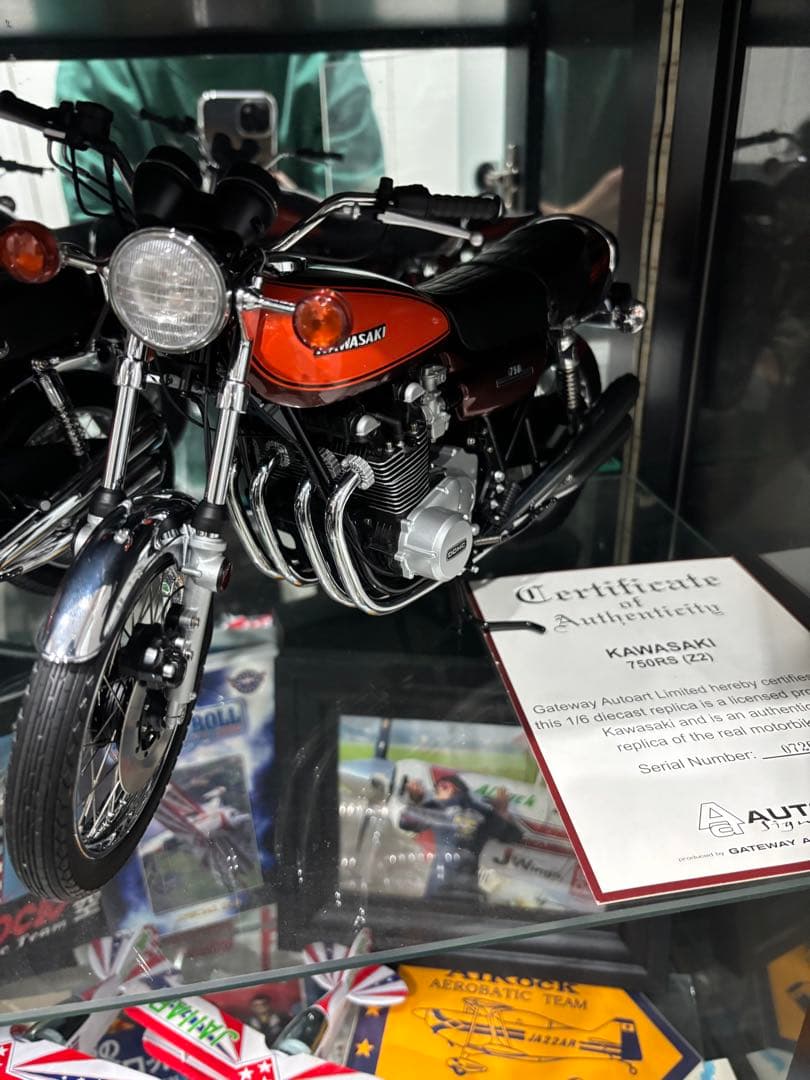 KAWASAKI Z1.Z2 1/6 ミニチャンプス.オートアート　2台セット