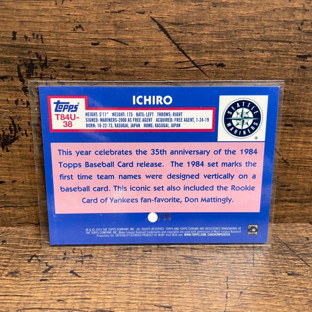 イチロー 世界25枚限定 オレンジ topps ‘84 マリナーズ