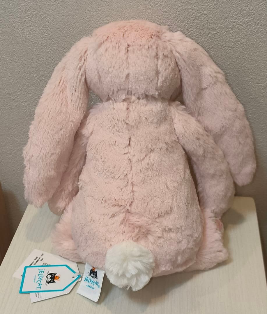 ✨美品✨  うさぎ ぬいぐるみ ピンク 花柄 M