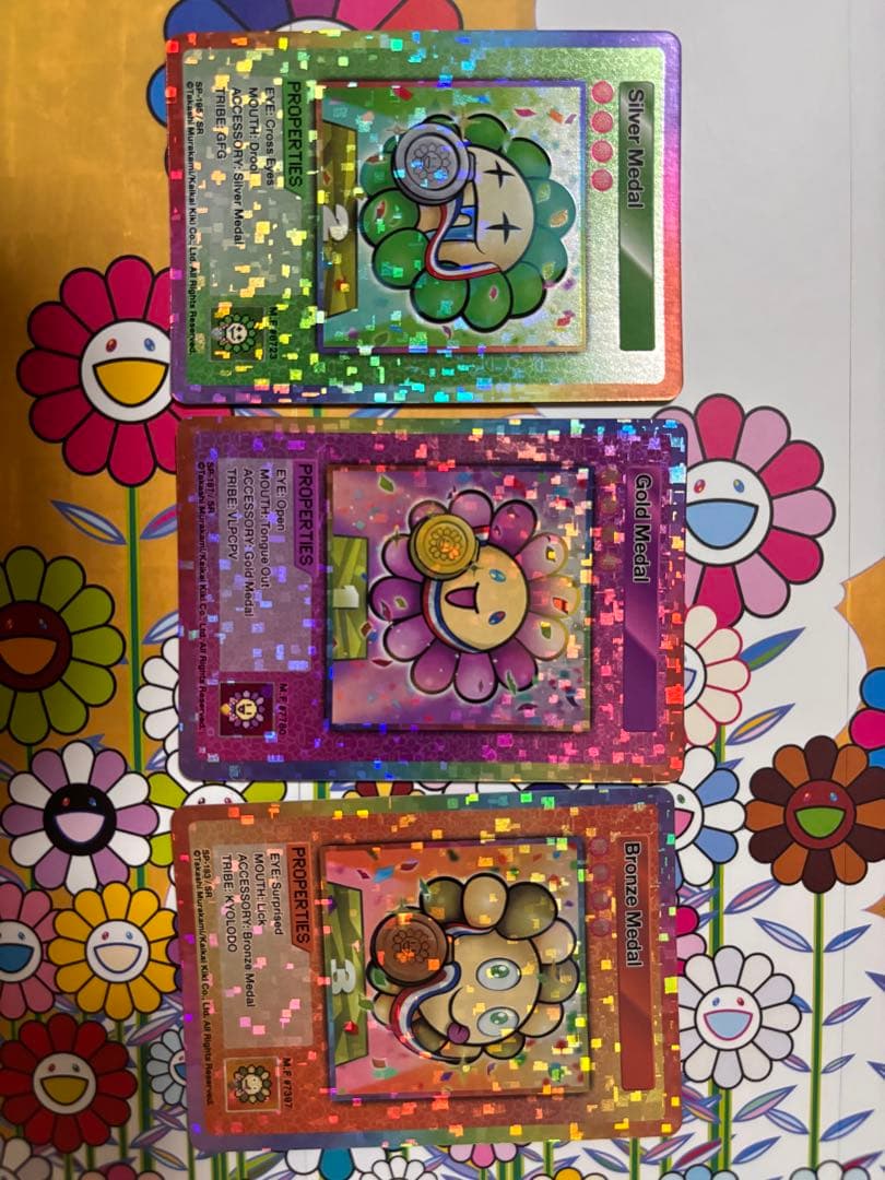 6枚セット　108フラワーズandリバイズド　金銀銅メダル