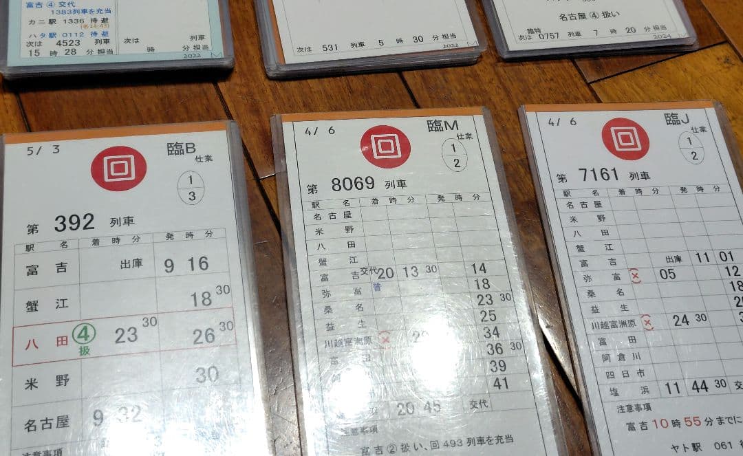 【近鉄】運転士用スタフ　６セット