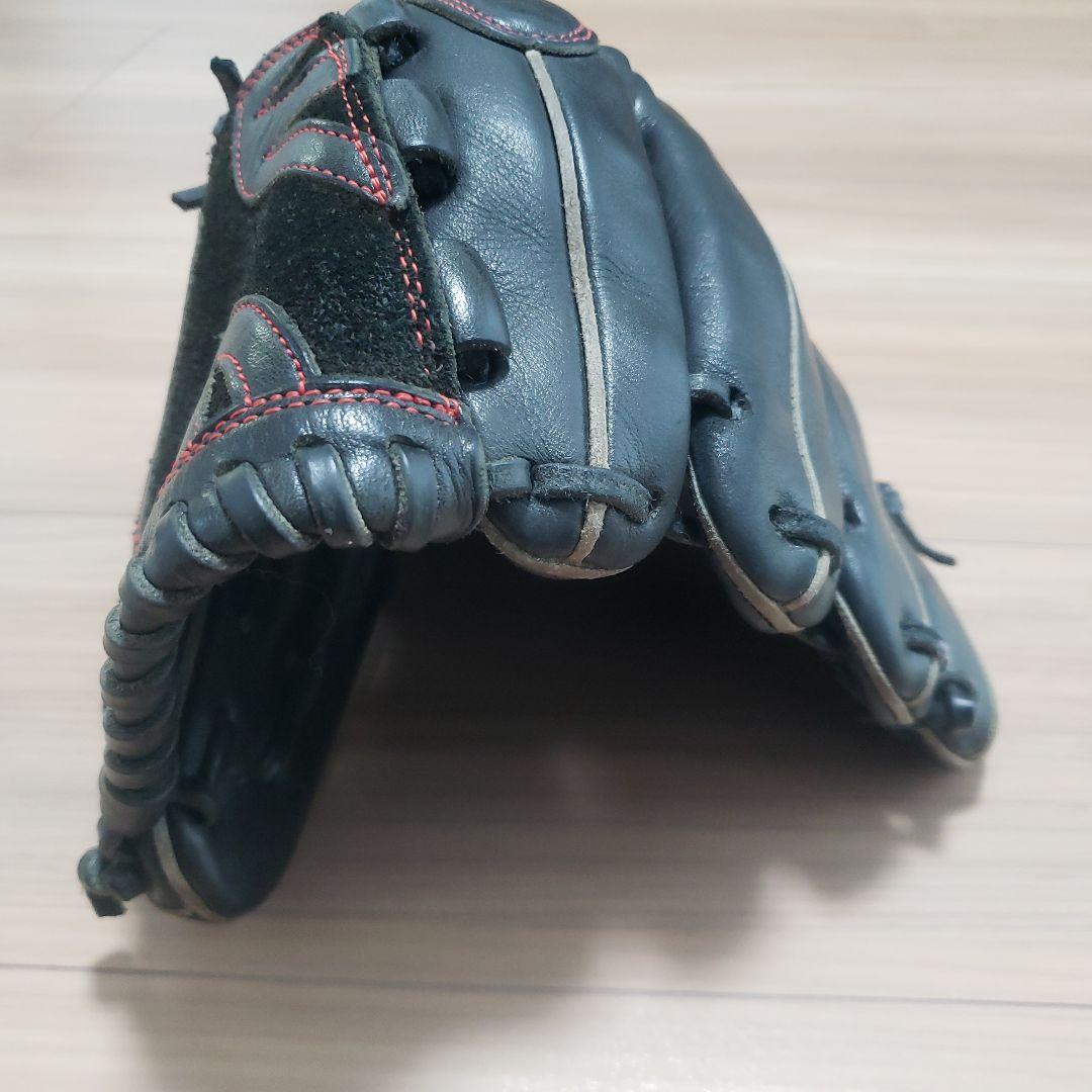 Mizuno ブラックレザーグローブ ゴールドロゴ