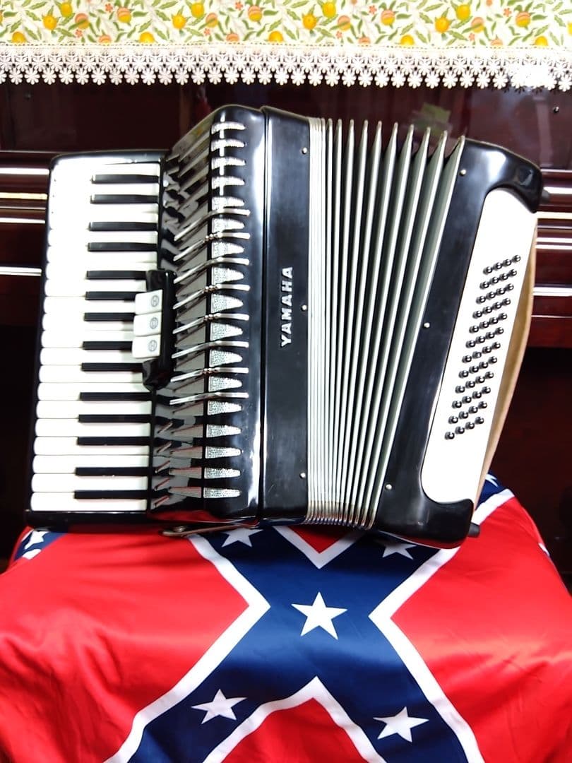 【動作品美品】YAMAHA YA-48アコーディオン独奏用高級モデル自宅保管品