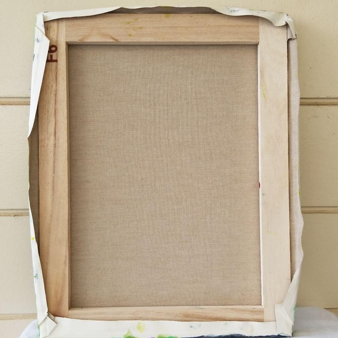 油絵　専用　カラフルになったやんちゃねこ