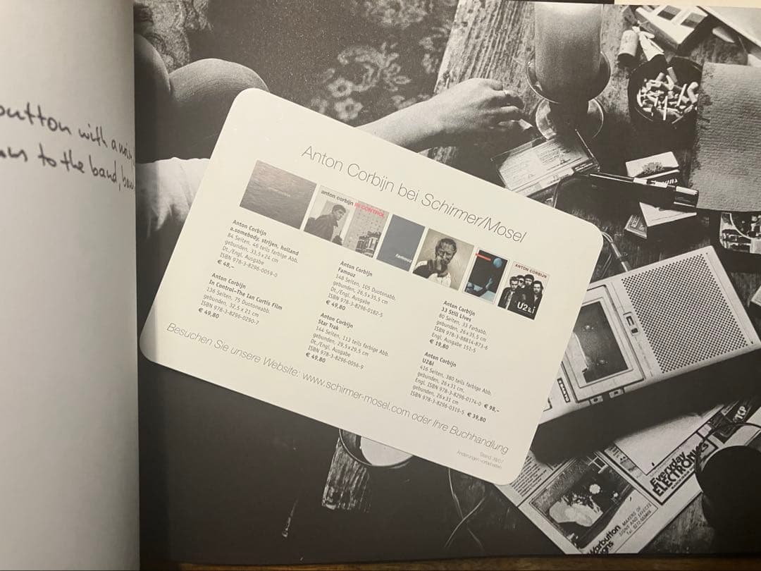 Anton Corbijn IN CONTROL Joy Division写真集