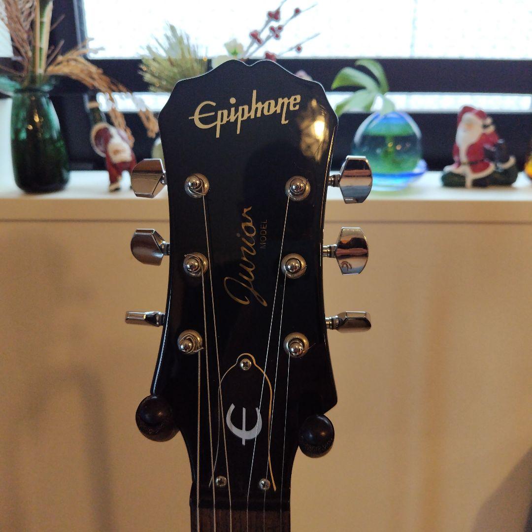 再値下げ！Epiphone レスポールJr. ブラックエレキギター