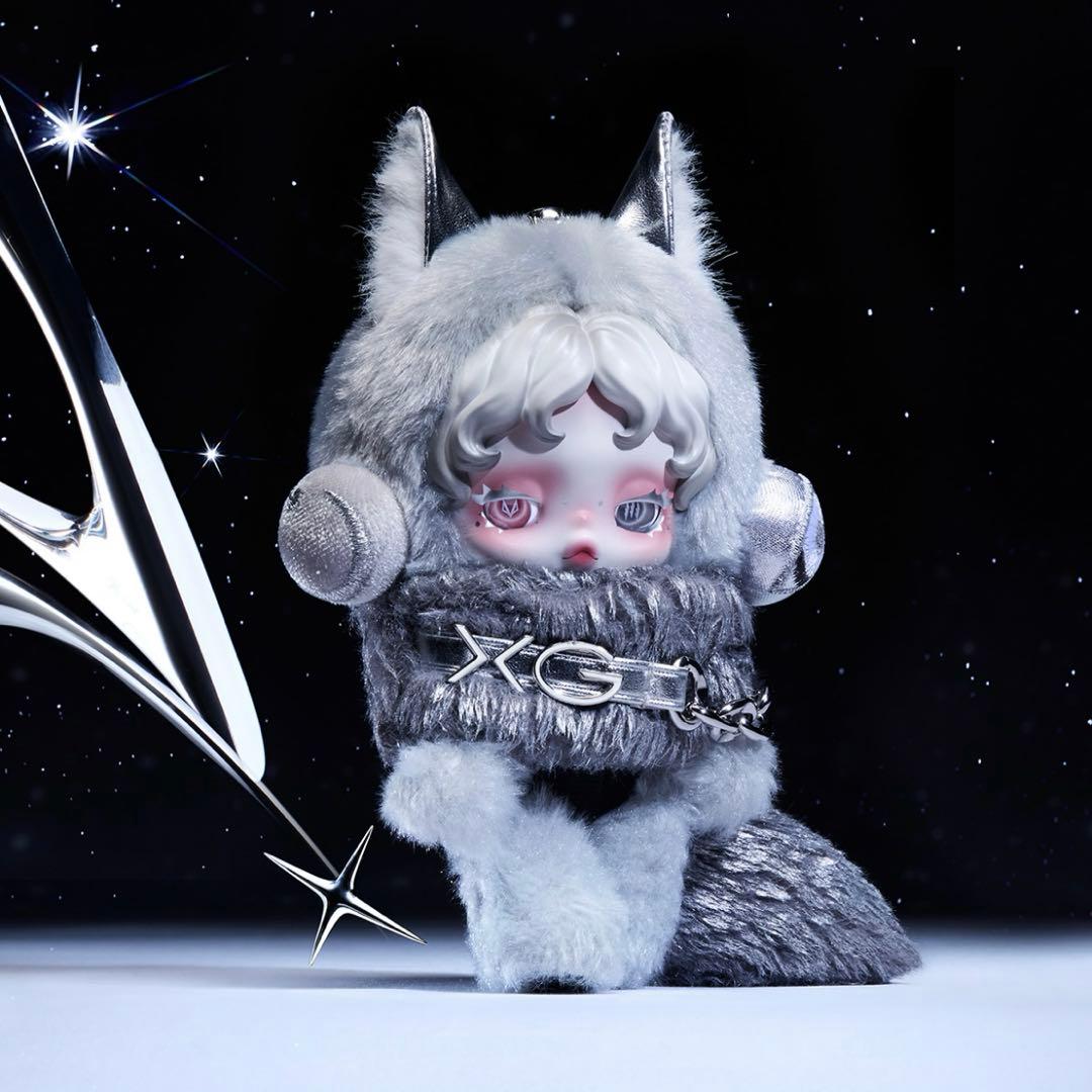 【しっぽ大き目】【目綺麗】【メイク濃い目】スカルパンダ × XG ダンボール梱包