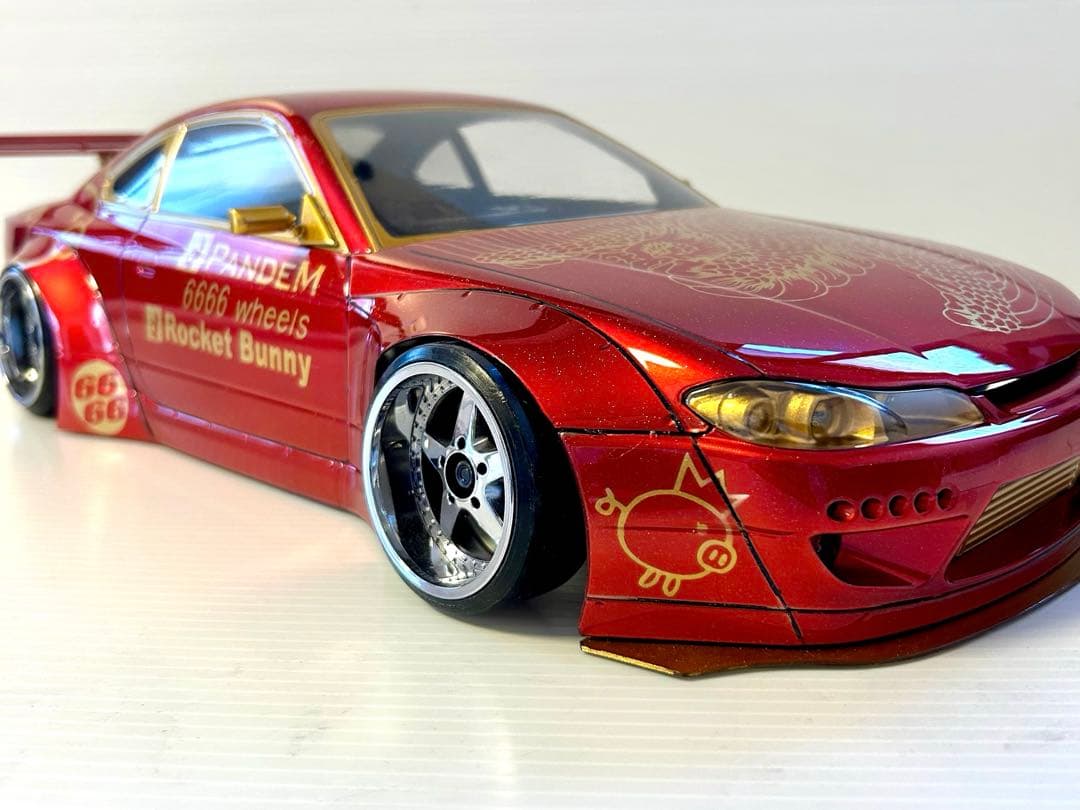 アディクション シルビアS15 ラジコン ボディ ロケットバニー 未使用