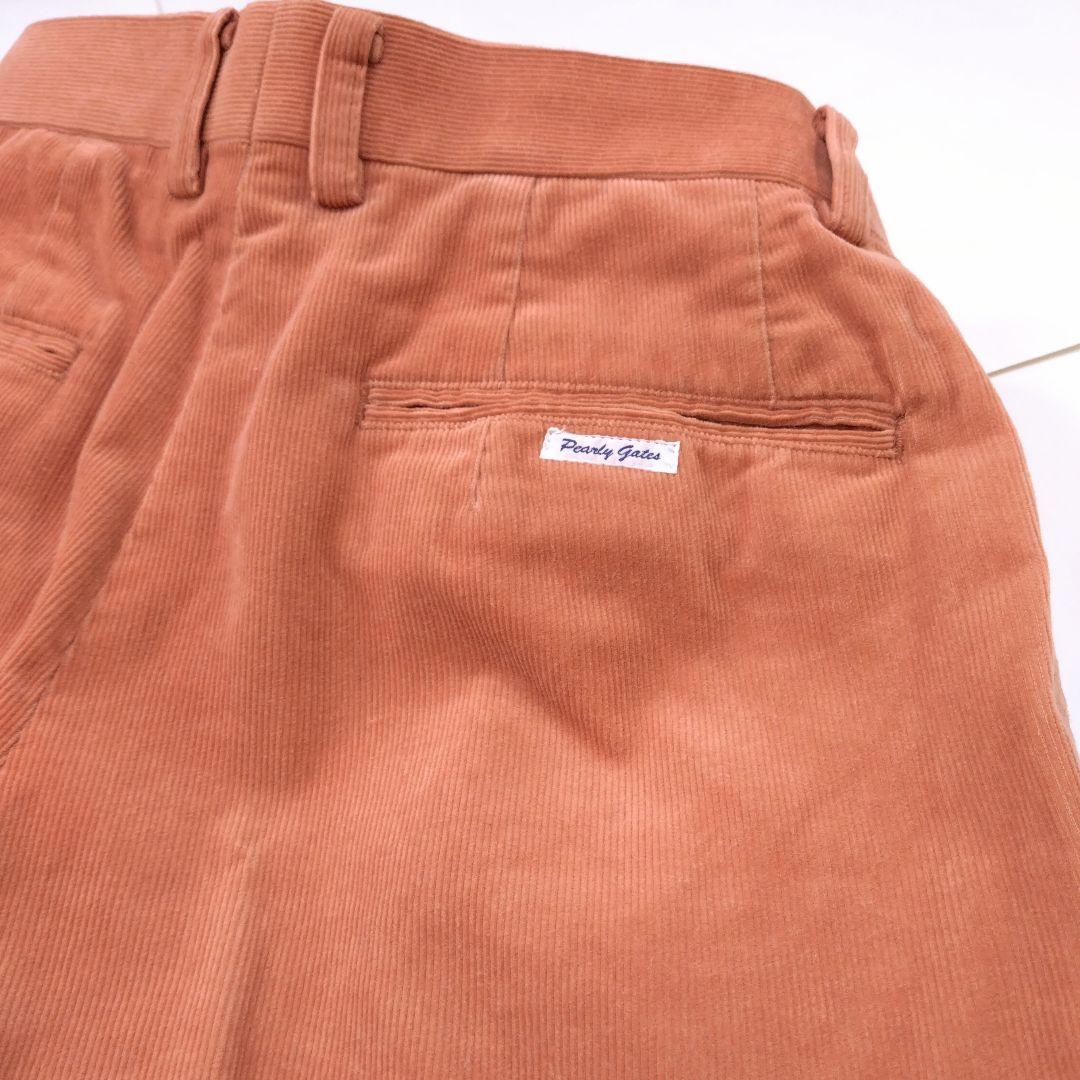 パーリーゲイツ「PEARLY GATES」フロントタック コーデュロイパンツ　２