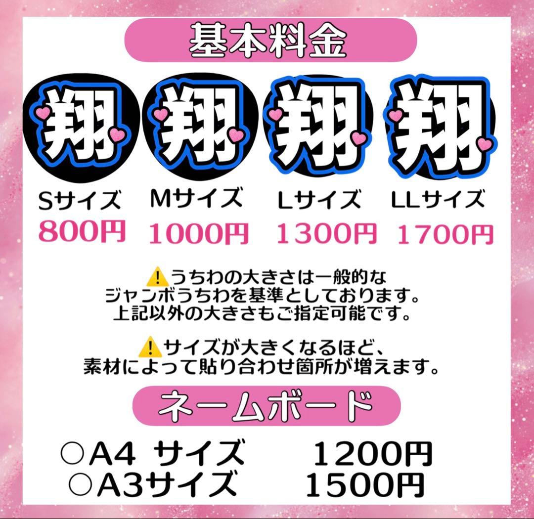 そら様　うちわ　文字　オーダー　パネル　ネームボード　ハングル