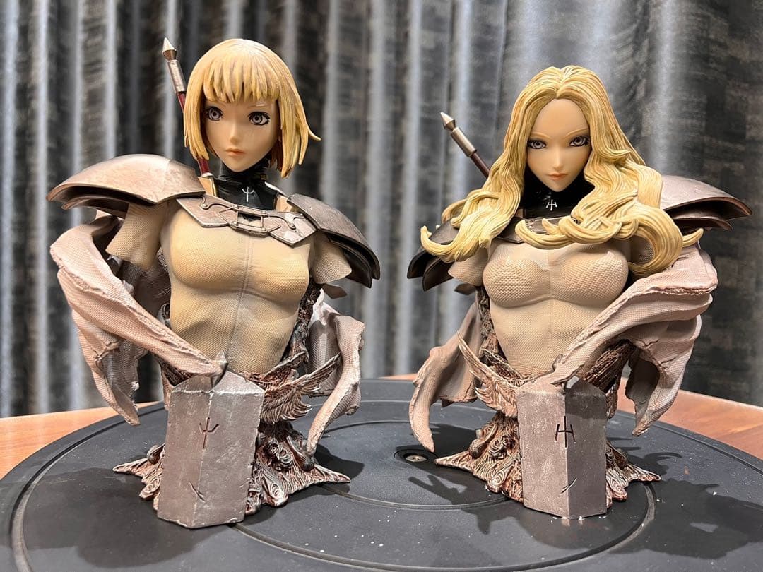 処分値段交渉歓迎クレイモアクレアとテレサ胸像ガレージキットフィギュアスタチュー