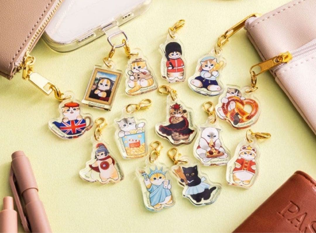 新品未使用★もふもふジャーニー★ガチャ★缶バッジ★チャーム★全23種コンプリート