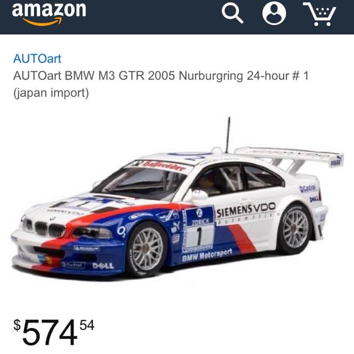 【希少品超レア】 M3 GTR 2005 1/10 スケール ラジコンカー