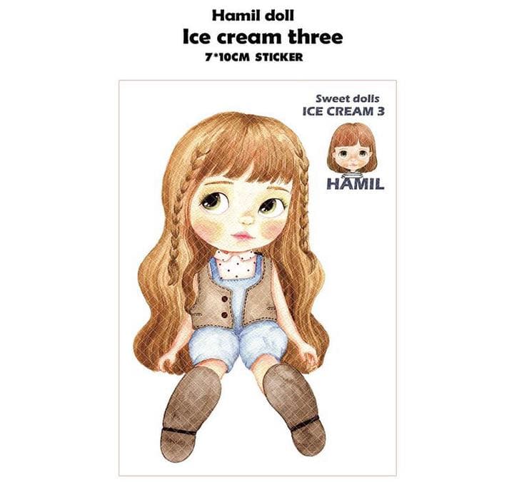 No.1【送料別】hamil ハミル ステッカー 4枚セット