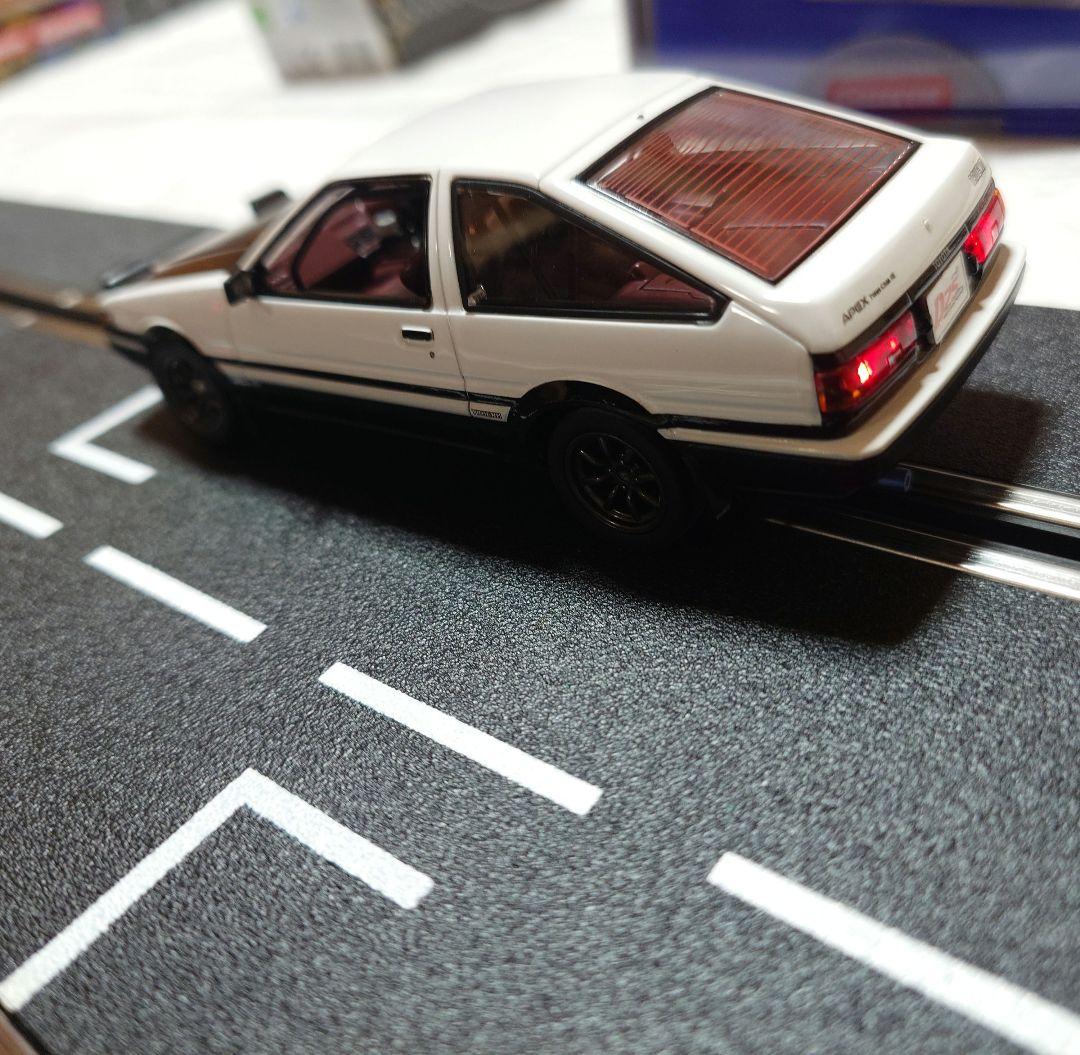 カレラデジタル①頭文字DスロットカーAE86②レーンチェンジオーバルコースセット