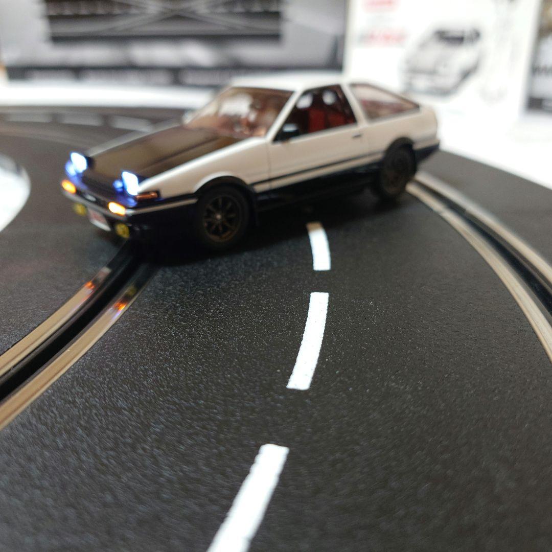 カレラデジタル①頭文字DスロットカーAE86②レーンチェンジオーバルコースセット