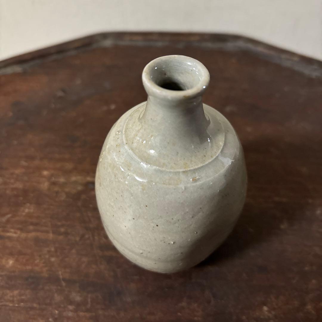 古い美濃　瀬戸小徳利　江戸　明治　花入　酒器　アンティーク　古道具　花器　李朝