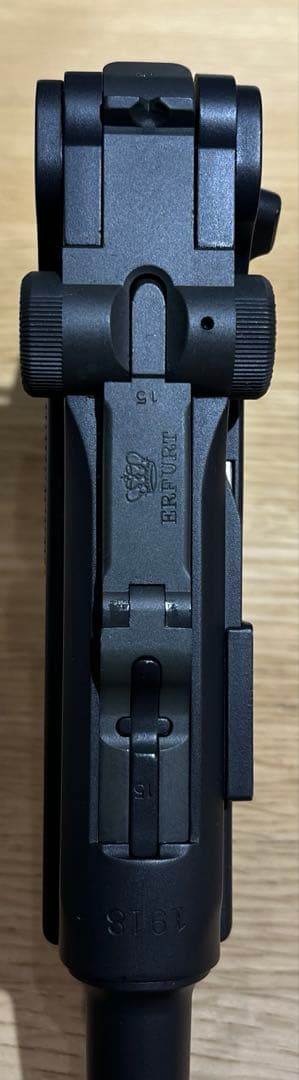タナカワークス　ルガー　P08 4インチ　ガスブローバック　木製グリップ装着