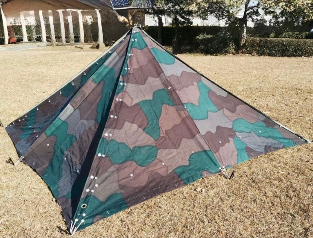 スウェーデン軍　軍幕 ４枚セット 迷彩テント 軍放出品