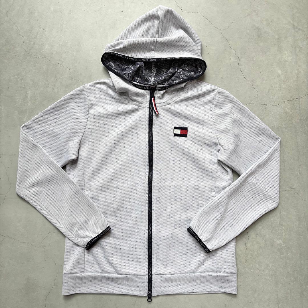   GOLF 総柄メッシュ ダブルジップパーカー M